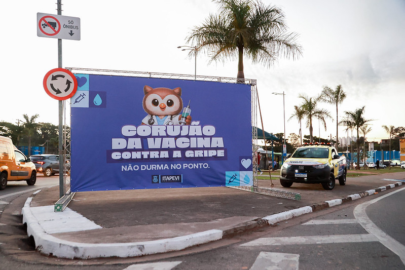 Itapevi realiza segundo Corujão da Vacina Contra a Gripe, na quinta-feira (25)